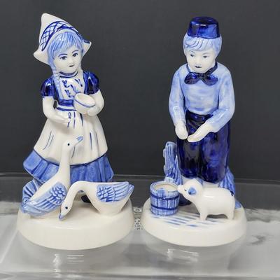 Delft Blue Figurines and Bells