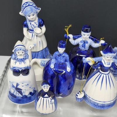 Delft Blue Figurines and Bells