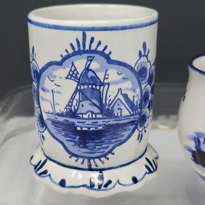 Delft Blue Holland Windmills Decor