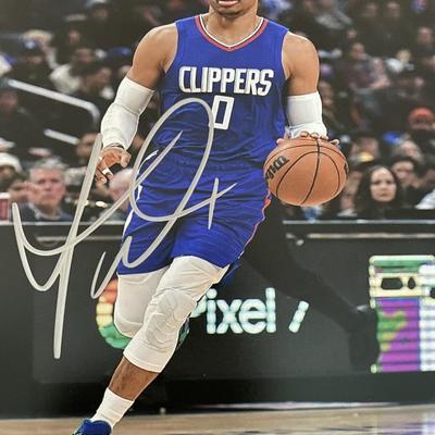 LA Clippers Russell Westbrook signed photo