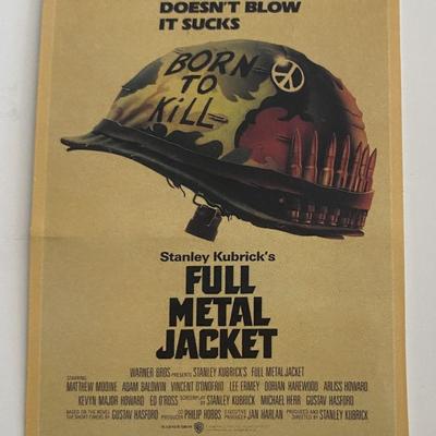 Full Metal Jacket movie sticker 