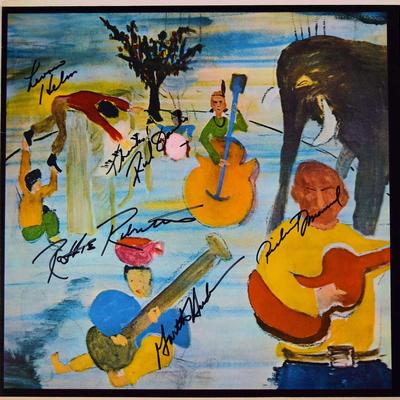 The Band Music From Big Pink signed album
