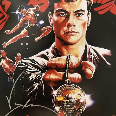 Bloodsport Jean Claude Van Damme signed photo