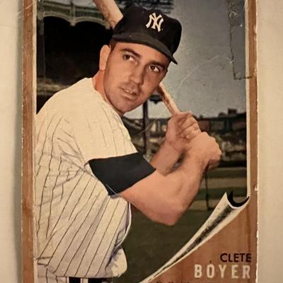 Clete Boyer 1962 Topps baseball card No. 490