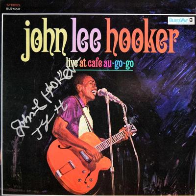 John Lee Hooker signed
Live At Cafe Au-Go-Go