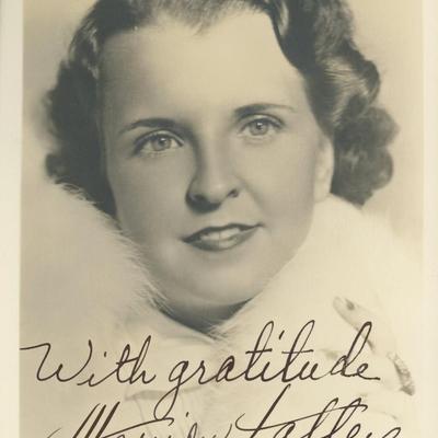 Marion Talley signed photo