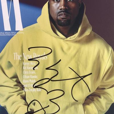 Kanye West signed photo