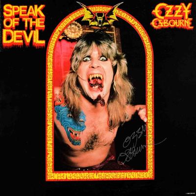 Ozzy Ozbourne signed Speak of the Devil Live album
