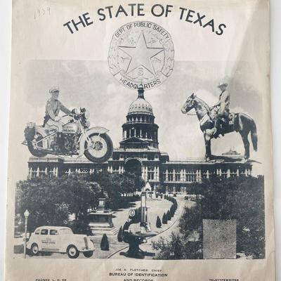 1939 Texas Dept. of Public Safety pamphlet
