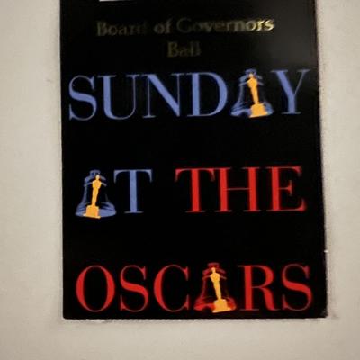 Original Board of the Governors Ball Sunday Night at the Oscars Ticket Stub