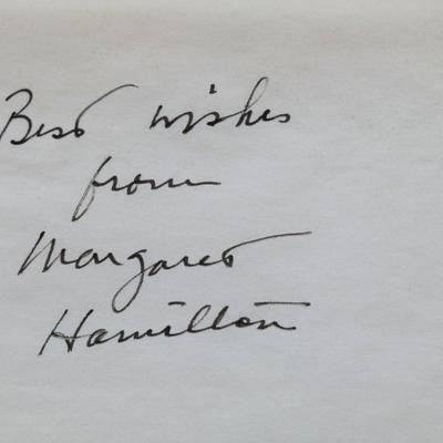 Wicked Witch of the West Margaret Hamilton signed slip