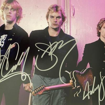 The Police band signed photo