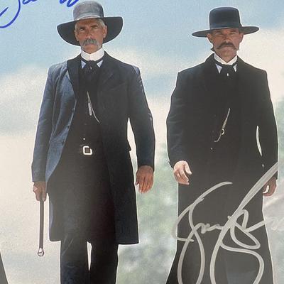 Tombstone Sam Elliott and Kurt Russell signed photo