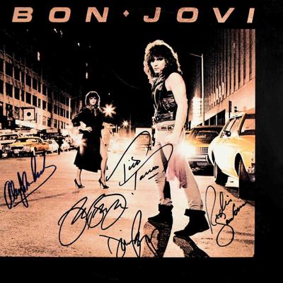 Bon Jovi signed debut album Bon Jovi