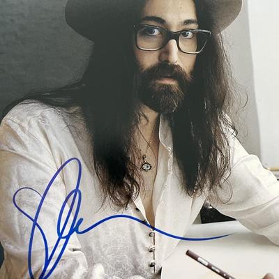 Sean Lennon signed photo