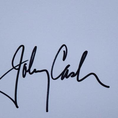 Johnny Cash signature slip 