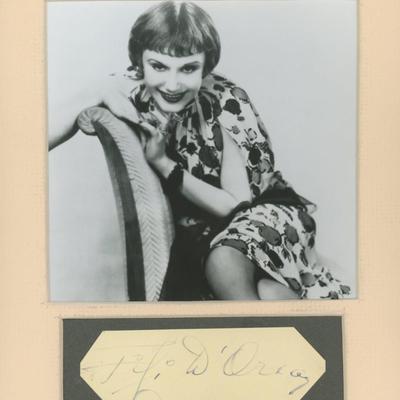 Fifi D'Orsay signature cut and photo