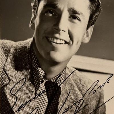 Peter Lawford facsimile signed photo. 3x5 inches