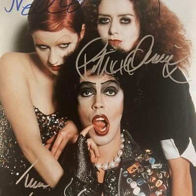 Rocky Horror Picture Show cast signed photo