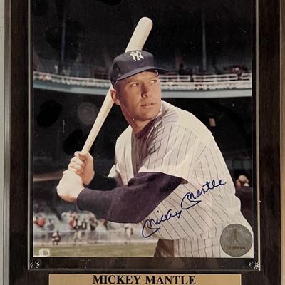 Mickey Mantle signed photo