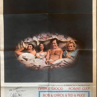 Bob and Carol and Ted and Alice signed movie poster. GFA Authenticated