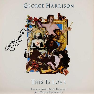 George Harrison signed 12 Inch Single album 