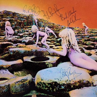 Led Zeppelin Houses of the Holy signed album