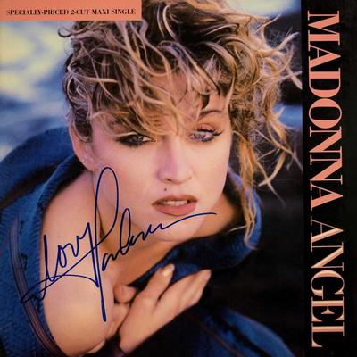 Madonna signed Like A Virgin single album