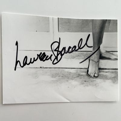 Lauren Bacall original signature
