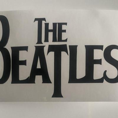 The Beatles logo sticker 