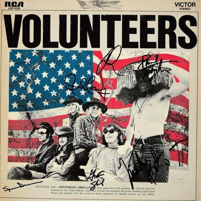 Jefferson Airplane signed Volunteers album
