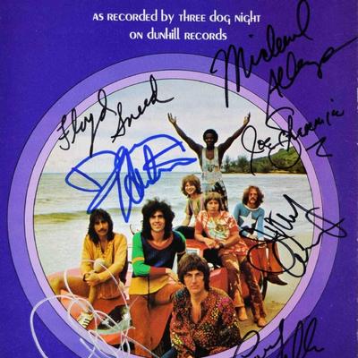 Three Dog Night signed Joy To The World music book