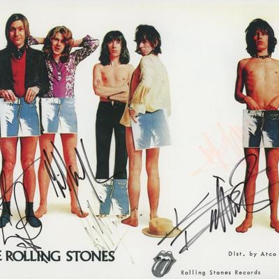 The Rolling Stones signed photo