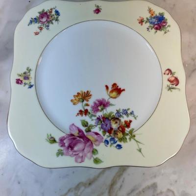 Floral fine china plates