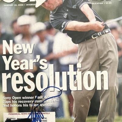 Paul Azinger signed 2000 Golf World magazine
