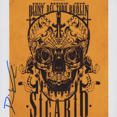 Sicario signed movie poster