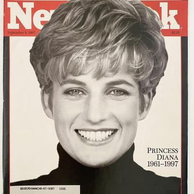 Princess Diana Newsweek magazine dated September 8, 1997