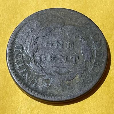 1816 GOOD CONDITION LARGE CENT TYPE COIN AS PICTURED.