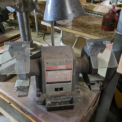 Vintage Craftsman 1/2 hp Bench Grinder