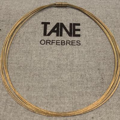Tane Orfebres 18k Gold Choker In Original Gift Box