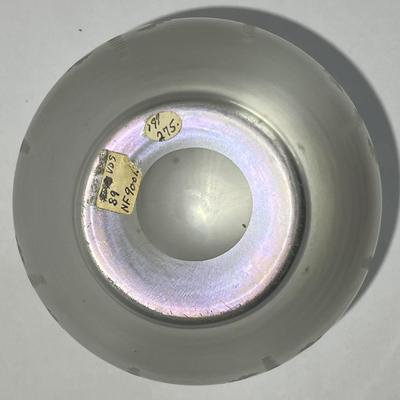 Antique Iridescent Steuben Verre De Soie Vase/Bowl 6-1/4" Tall as Pictured. (No Damage but May Need Cleaning).