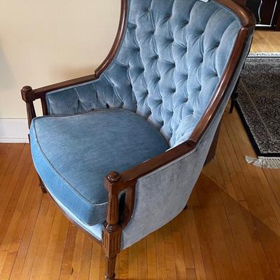 BR11-Beautiful Blue Armchair