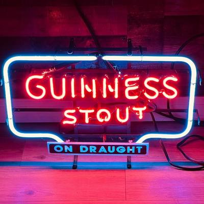 Rare Guinness Stout neon 1998