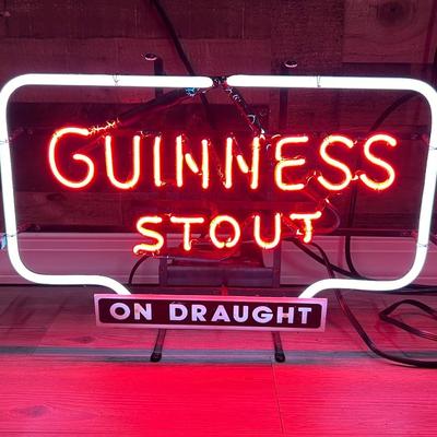 Rare Guinness Stout neon 1998