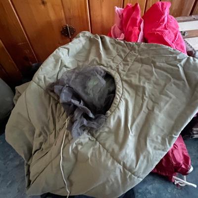 A2-Canvas duffel/military sleeping bag/blanket/tent