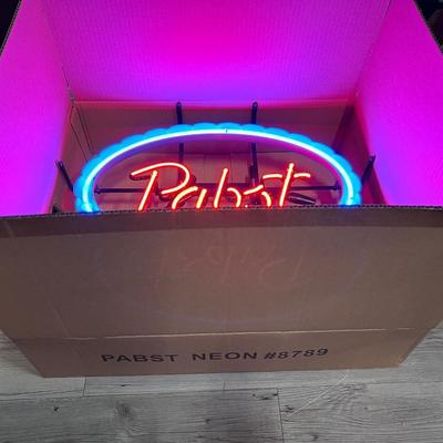 Pabst Blue Ribbon PBR neon ~ New Old Stock
