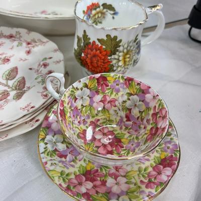 Rose Chintz Ceramic lot