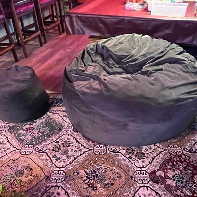 Jumbo Beanbag Chair and Ottoman by Ultimate Sack