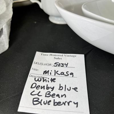 Denby salad plates. Blueberry plates, Miskasa