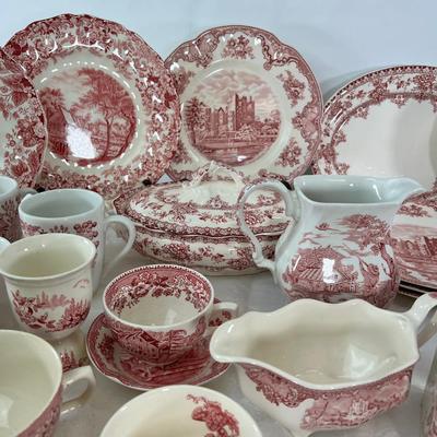 Red and white China collection